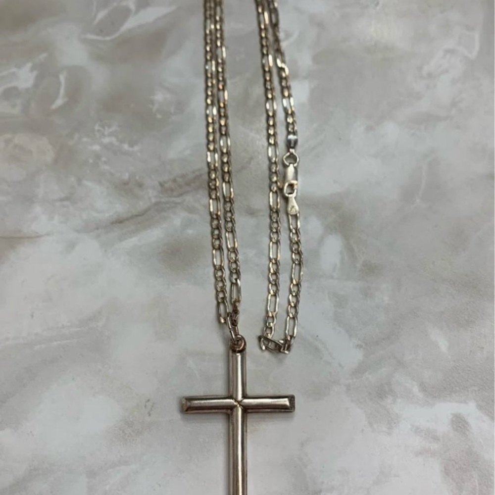 Vintage .925 Cross Necklace